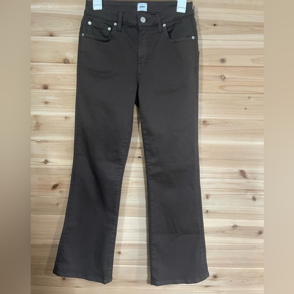 Edwin Chocolate Brown Denim Pants